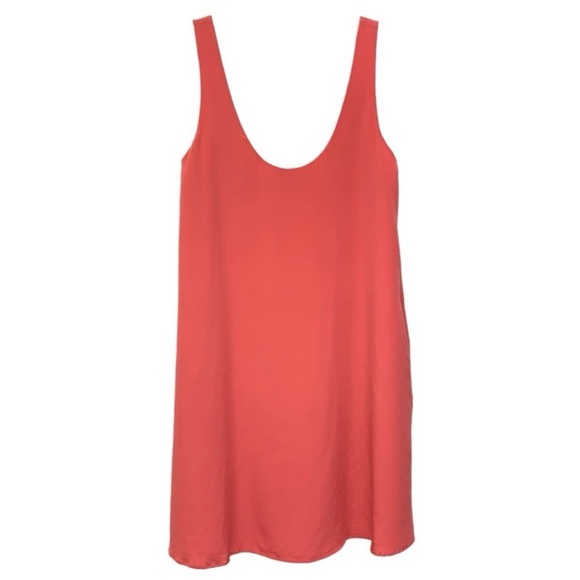 Lavender Brown Silk Tank Slip Designer Dress with Pockets MSRP $249 Size XS - Picture 6 of 8